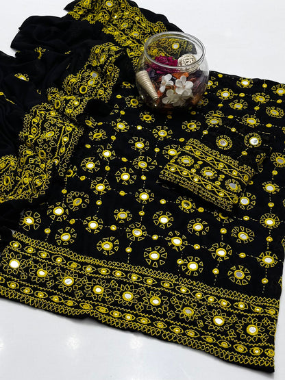 2 Pce Korean Georgette Handmade Balochi