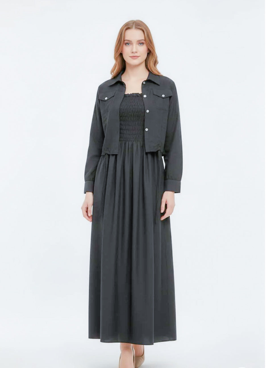Western Smoking Coat Maxi (W-712)