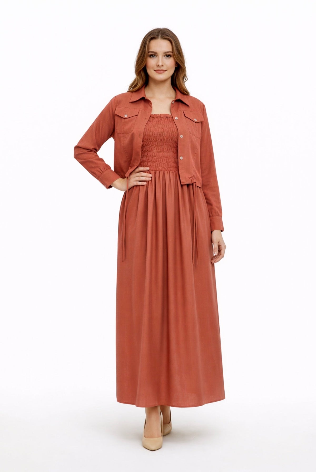 Western Smoking Coat Maxi (W-712)
