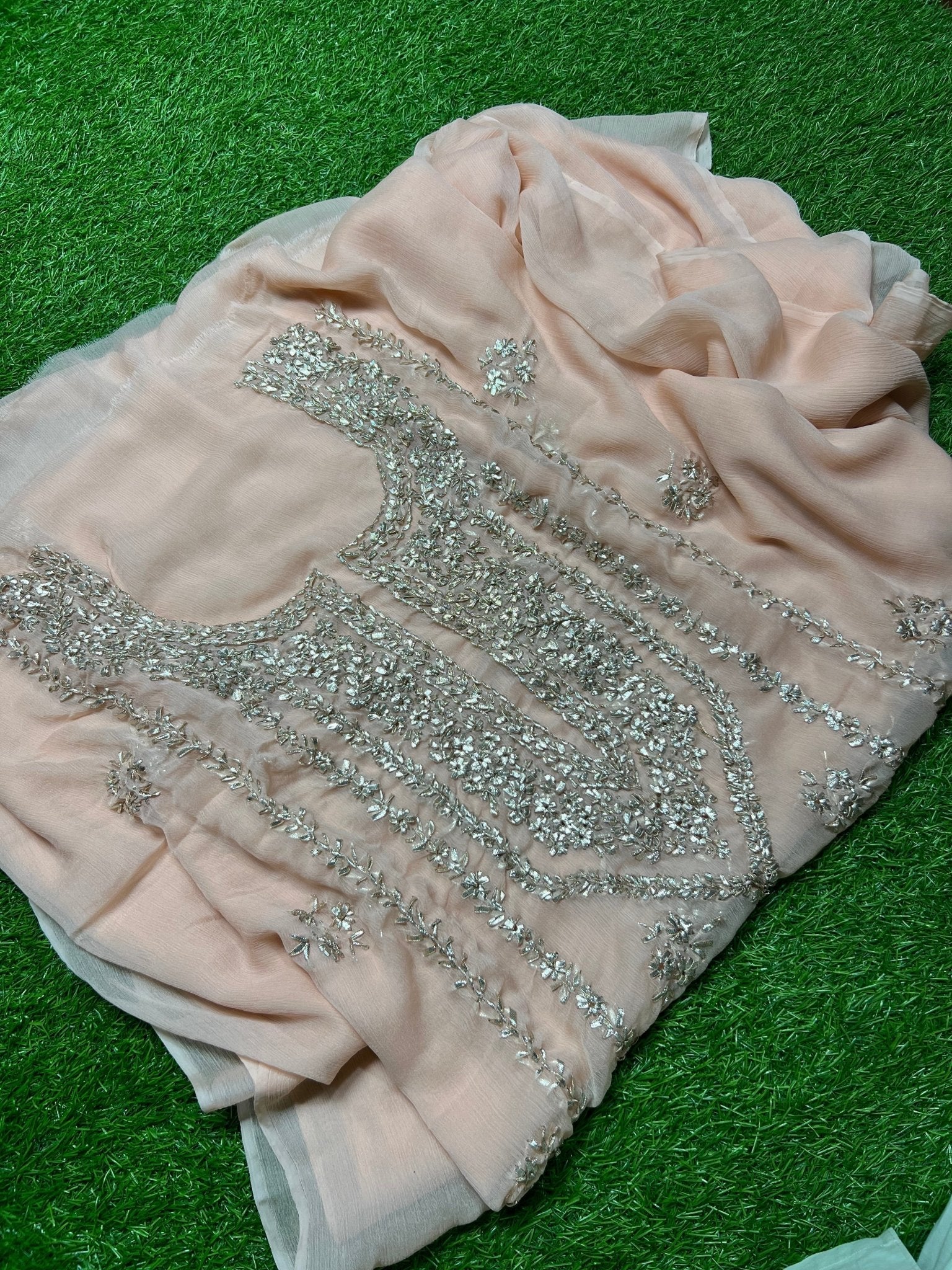 Chiffon Gotta 2 piece new shahi design