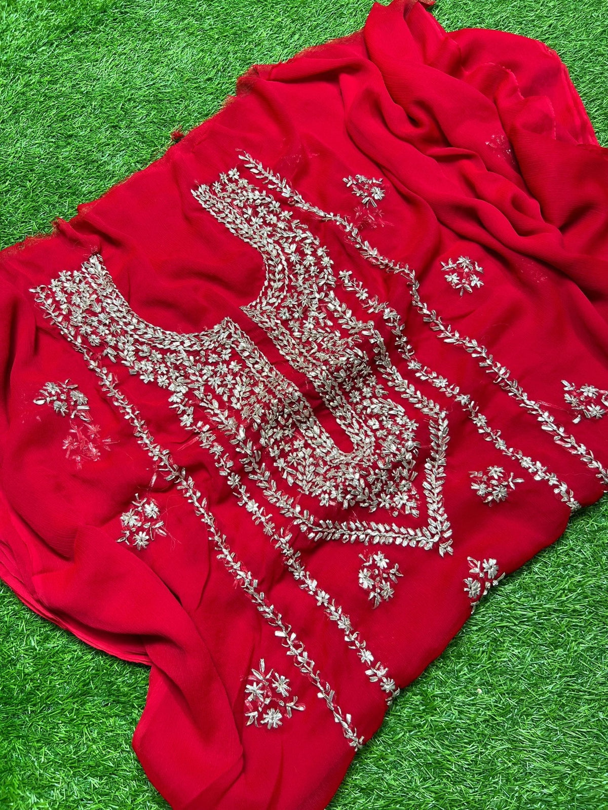 Chiffon Gotta 2 piece new shahi design