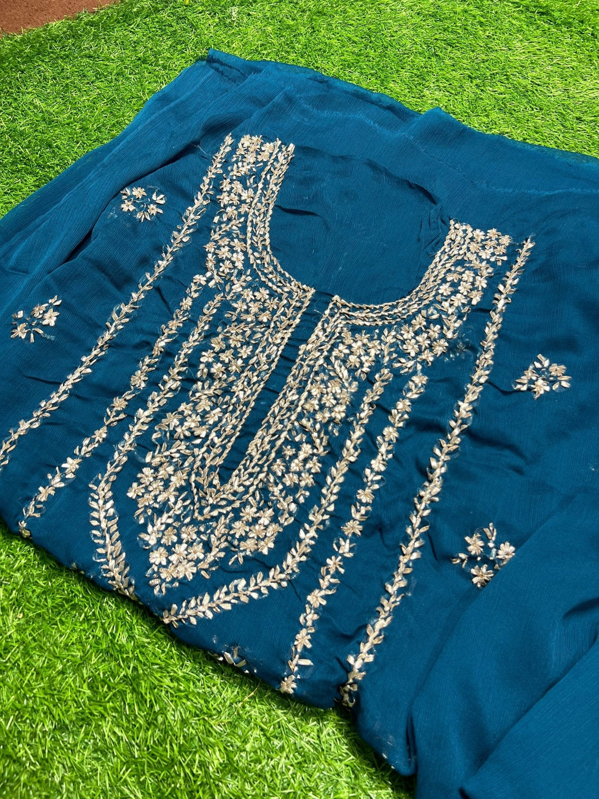 Chiffon Gotta 2 piece new shahi design