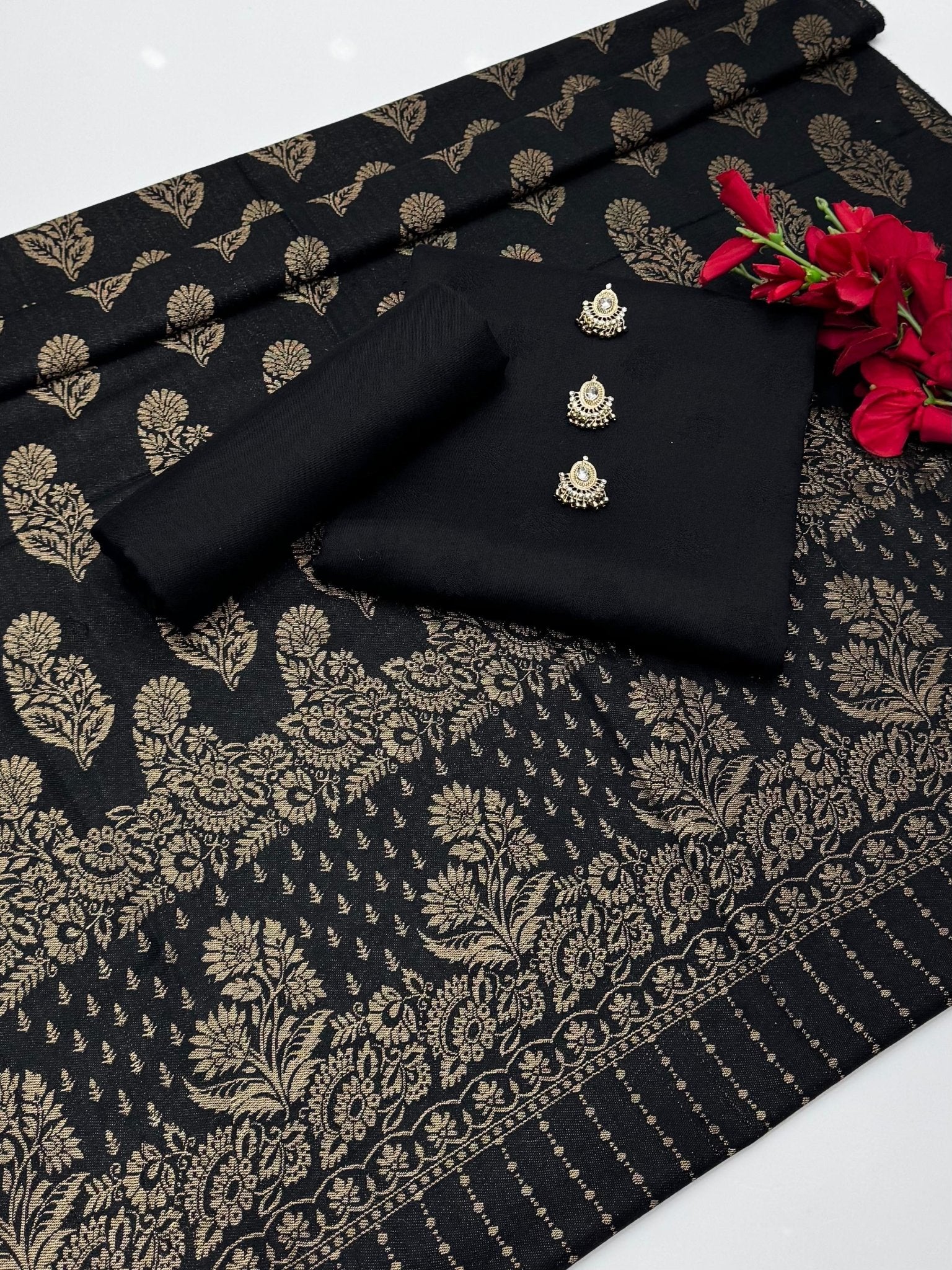 Pashmina jacquard 3 piece (Z - 657)