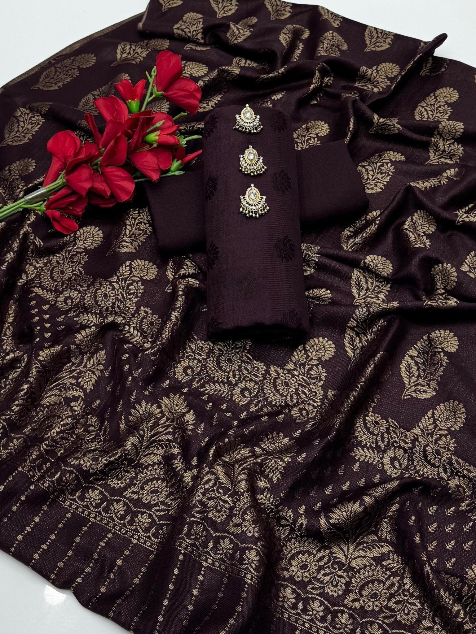 Pashmina jacquard 3 piece (Z - 657)