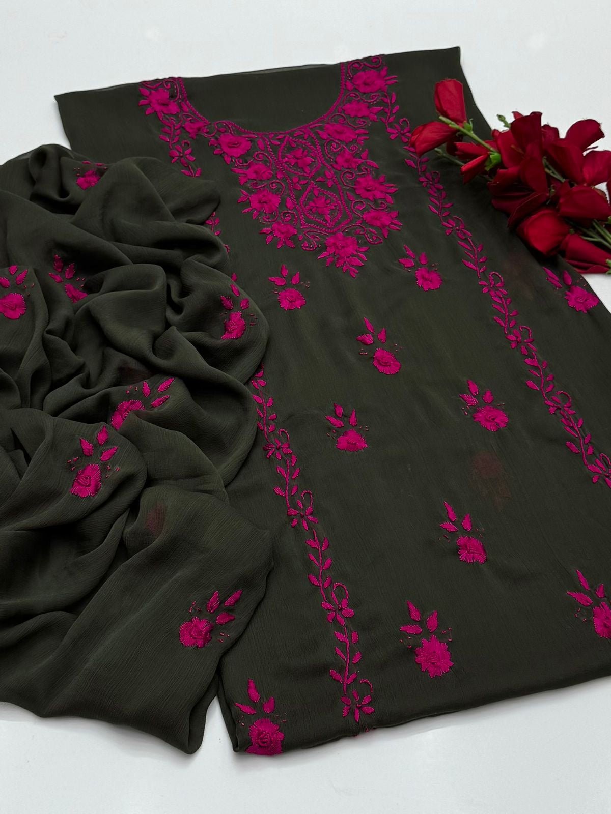 Spring tanka bamber chiffon 2 piece